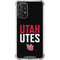 University of Utah Interlocking U Galaxy A72 5G Clear Case